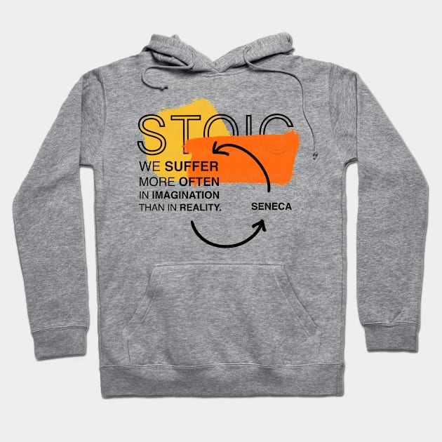 Stoic: Seneca Quotes Hoodie by Kenkenne